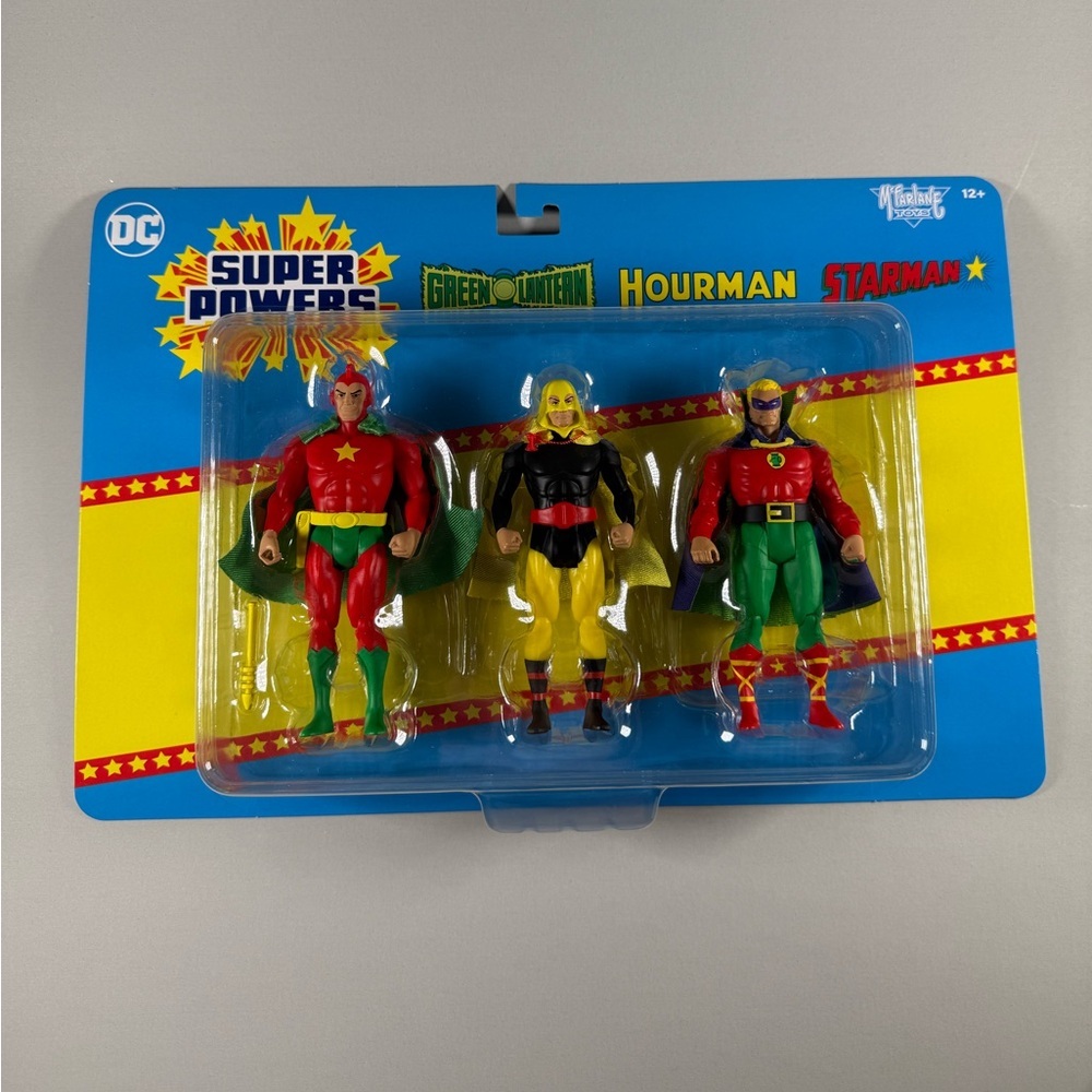New McFarlane DC Super Powers Green Lantern, Hourman & Starman 3 pack.